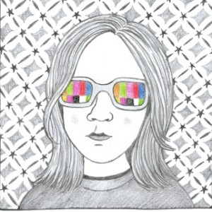 נערה במשקפיים. איור: רמונה אסול